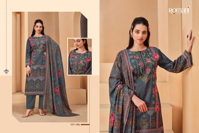 Romani Mareena Regular Wear Wholesale Printed Cotton Dress Material 